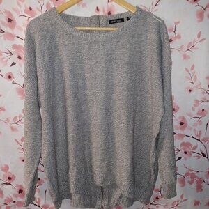 brave soul gray knit full zipper in back size 18